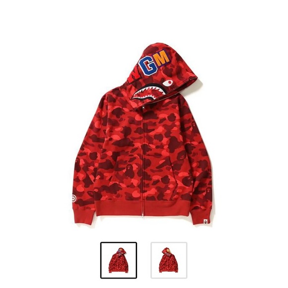 Red Camo Bape Jacket - Picture 11 of 12